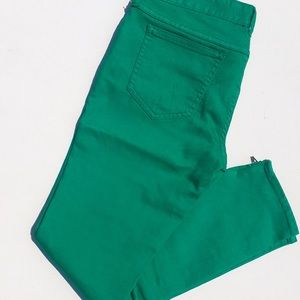 Free People Kelly Green Ankle Jeans